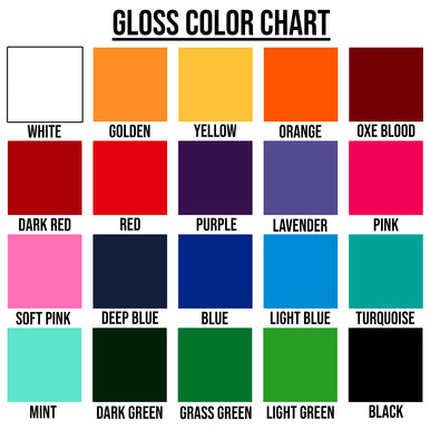 Gold Foil Decal x2 - Heavy Script Font / 3 Layer Vinyl