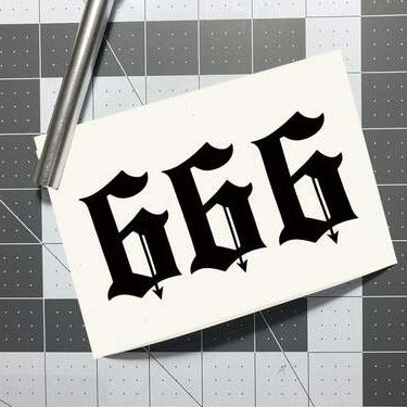 Triple Six 666 / Vinyl Decal