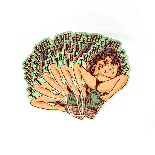 Topless Coffin - Sticker