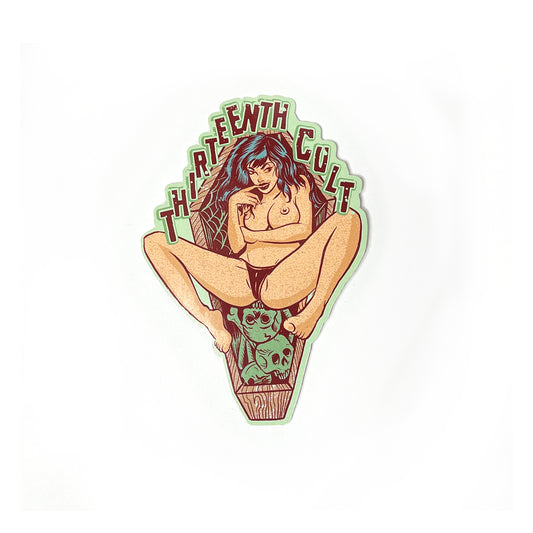 Topless Coffin - Sticker