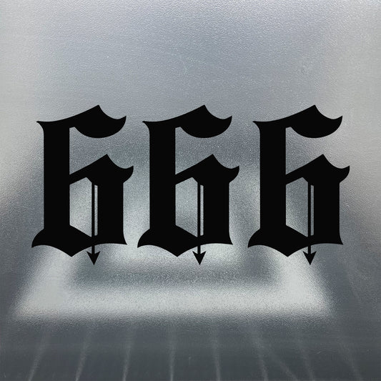 Triple Six 666 / Vinyl Decal