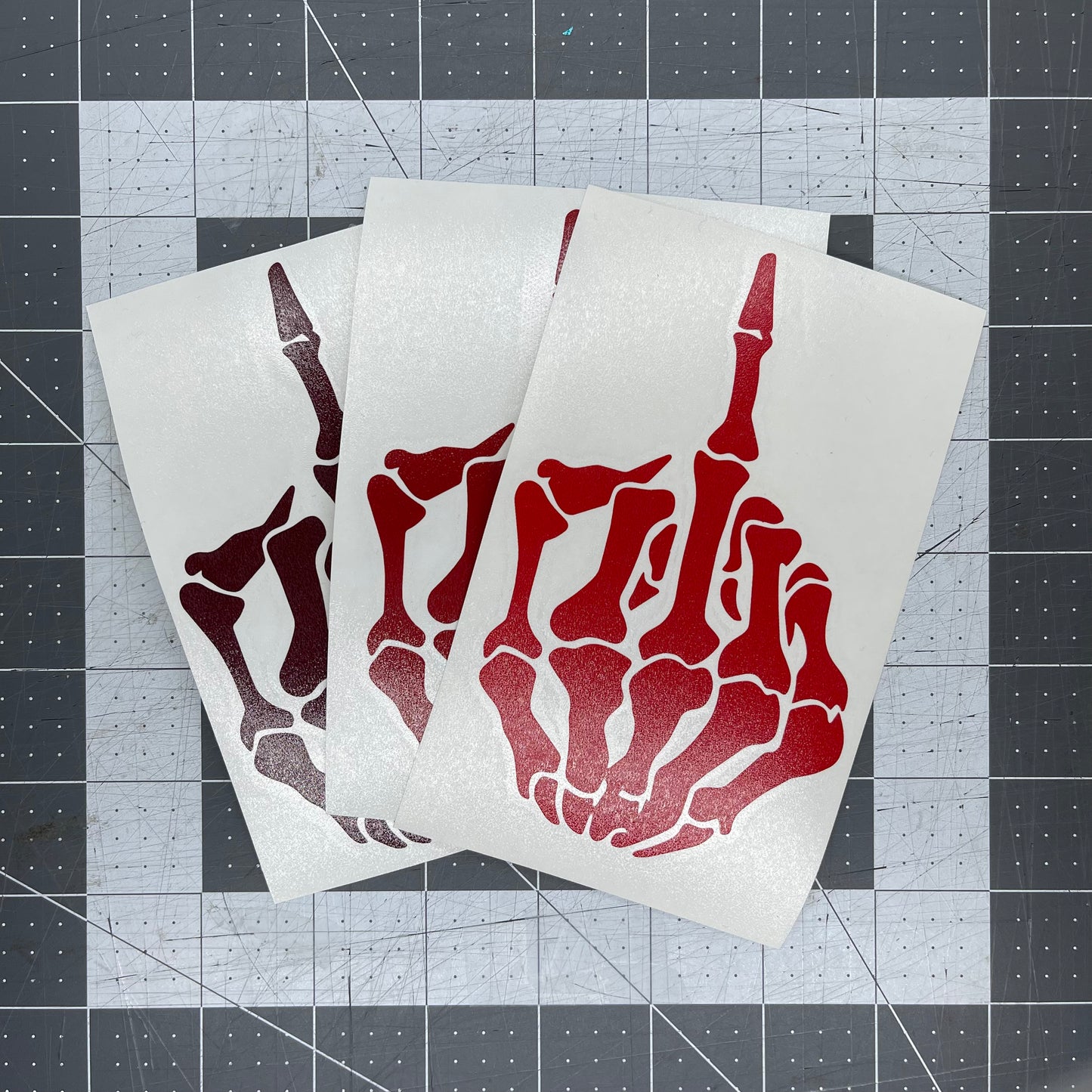 Skeleton Middle Finger Sticker Skeleton Middle Finger / Vinyl Decal – 13THCULT