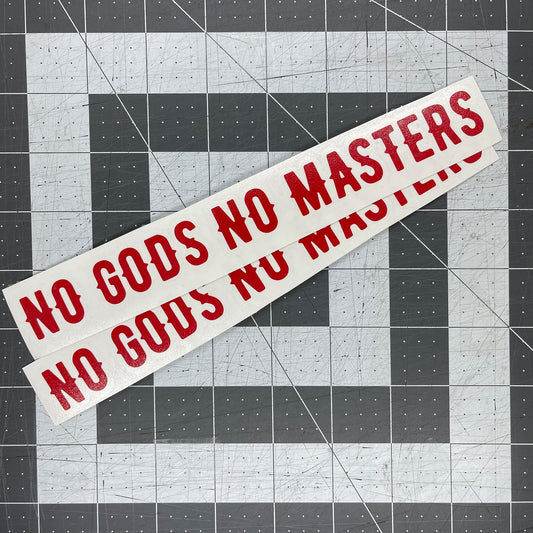 No Gods No Masters / Swing Arm Vinyl Decal