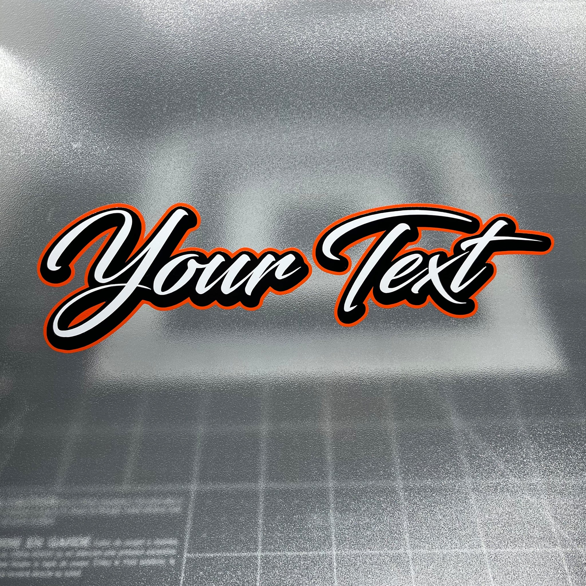 Custom Helmet Decal x2 - Script Font / 3 Layer Vinyl – 13THCULT