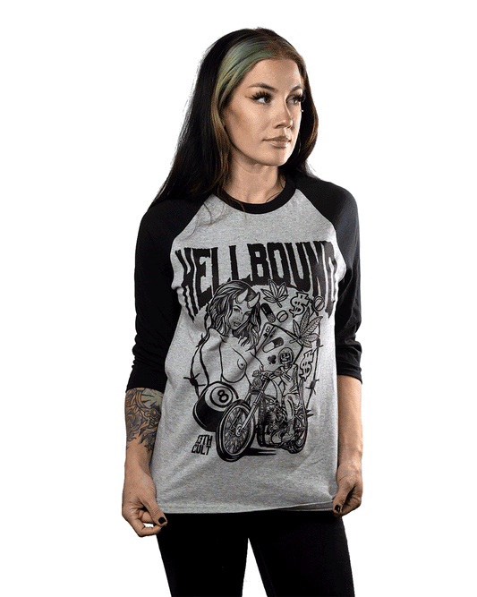 Hellbound Man's Ruin / Raglan T-Shirt