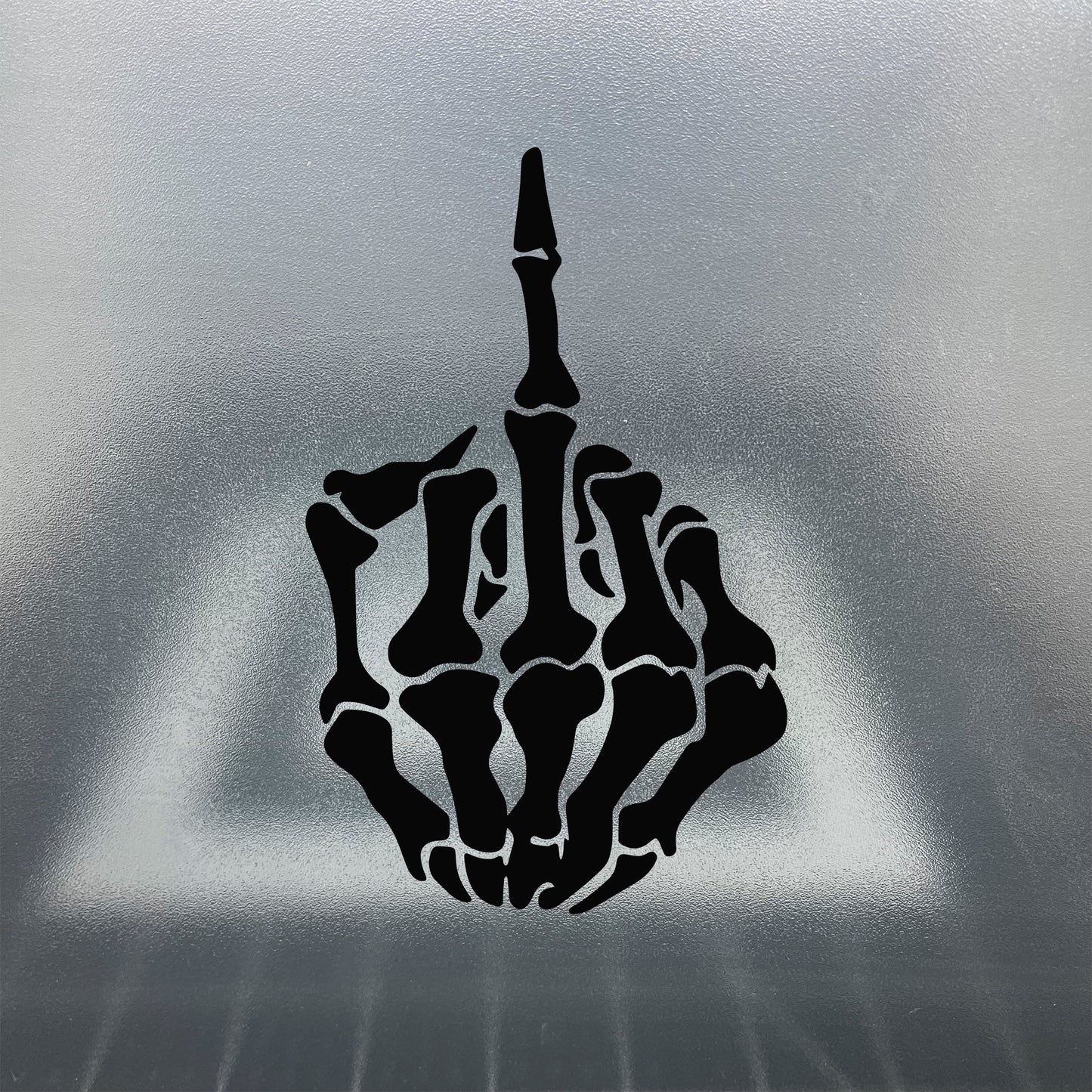 Skeleton Middle Finger /  Vinyl Decal