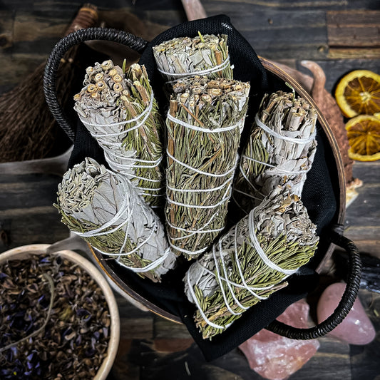 Rosemary + White Sage Smudge Stick